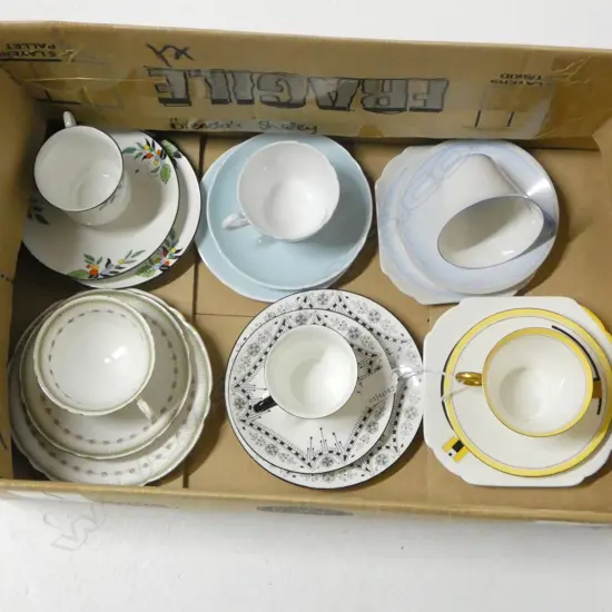6 SHELLEY CHINA CSP SETS MIXED PATS 