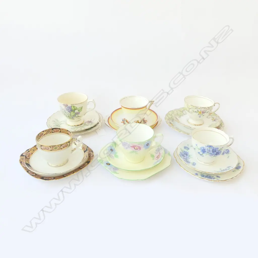 6 CHINA TRIOS; ROYAL STANDARD, GRAFTON, etc Image 1++