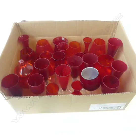 ASST. RED ART GLASS 
