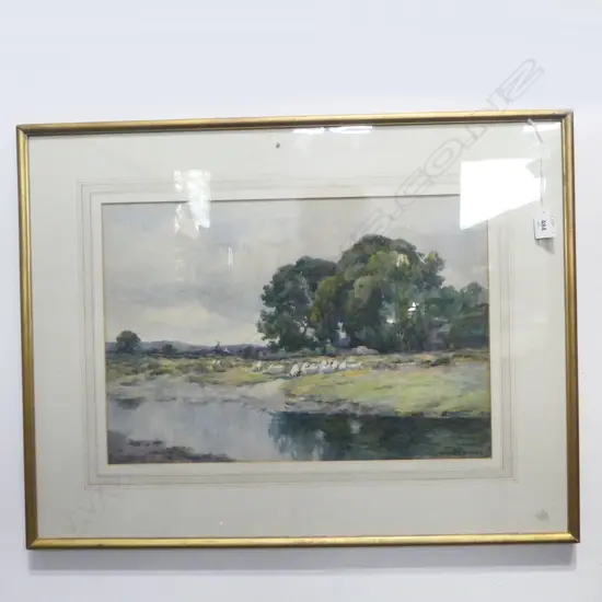 W H WILKINSON (1856-1934) 'SHEEP RESTING', W/C, signed, 320 x 470mm
