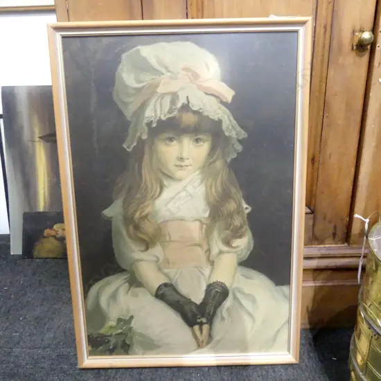 'CHERRY RIPE' PEARS PRINT; PROVENANCE VERSO 643x435mm