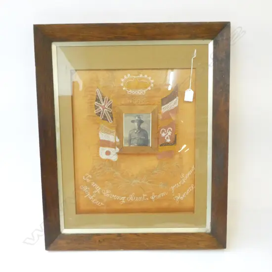 1918 NZEF SWEETHEART STITCH WORK 360x435mm