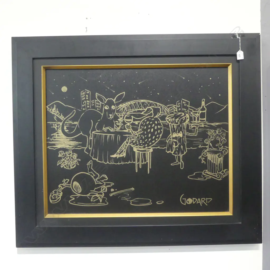 GODARD, SYDNEY AUSTRALIA, ACRYLIC ON CANVAS, 590x750mm Image 1++