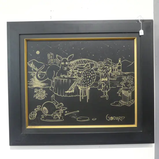 GODARD, SYDNEY AUSTRALIA, ACRYLIC ON CANVAS, 590x750mm