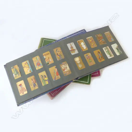 5 CIGARETTE CARD ALBUMS + 1 EMPTY ALBUM