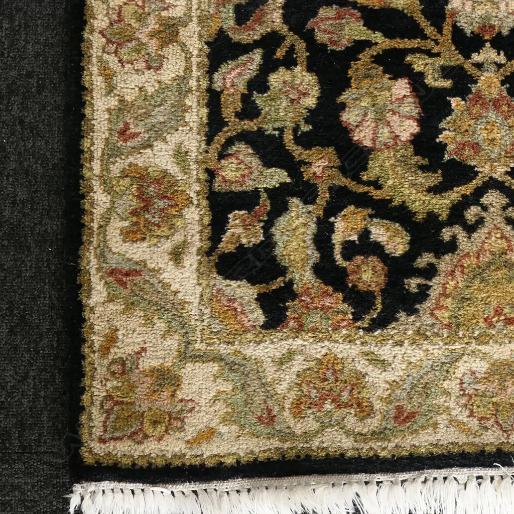 HAND KNOTTED INDO-PERSIAN WOOL PILE SHAH JAHAN RUNNER, 2340 x 760mm Image 1++