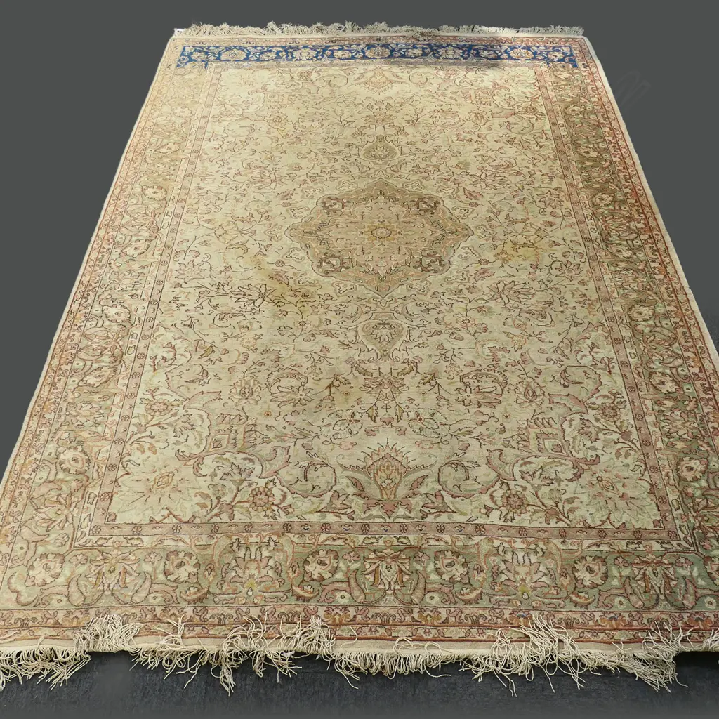 HAND KNOTTED WOOL PILE RUG 1850x1190mm Image 1++