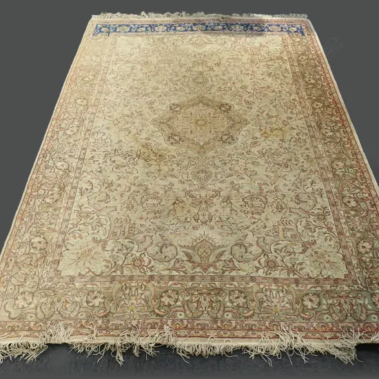 HAND KNOTTED WOOL PILE RUG 1850x1190mm
