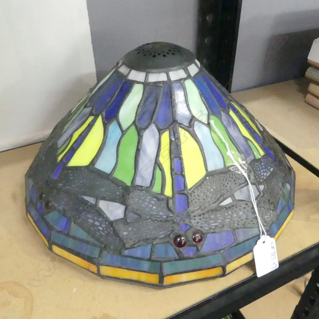 MODERN COLOURED LEADLITE DRAGONFLY LAMP SHADE Dia.305mm Image 1++