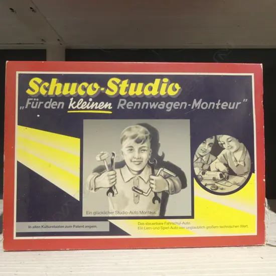 ORIGINAL 1998 BOXED SCHUCO CONSTRUCTION KIT MERCEDES BENZ 1936 RACE C AR, WITH TOOLS INSTRUCTIONS ETC MINT CONDITION 
