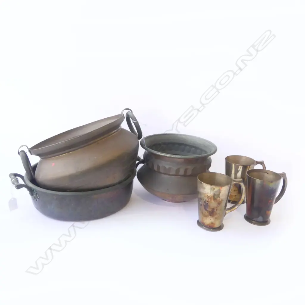 6 PCES. COPPER/BRASS Image 1++