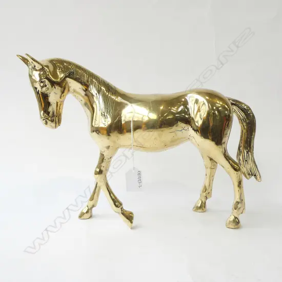 BRASS HORSE ORNAMENT H.260mm