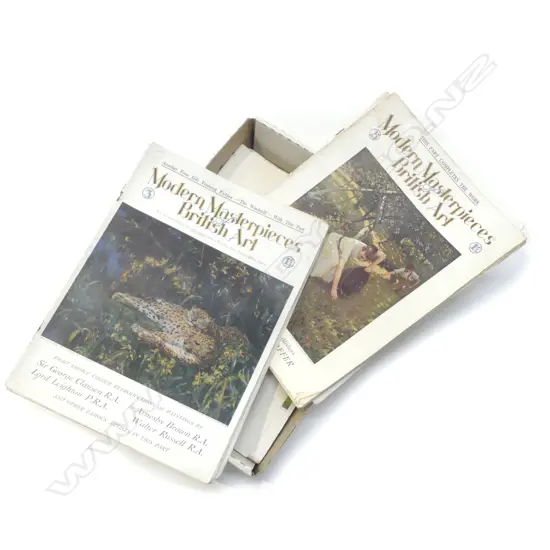 COLLECTION VINTAGE 'MODERN MASTERPIECES BRITISH ART' MAGAZINES