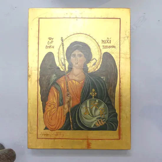 ORTHODOC ICON 'THE ARCHANGEL MICHAEL' by ROSEANNA M. WOHNSIEDLER 1998, 290x210mm