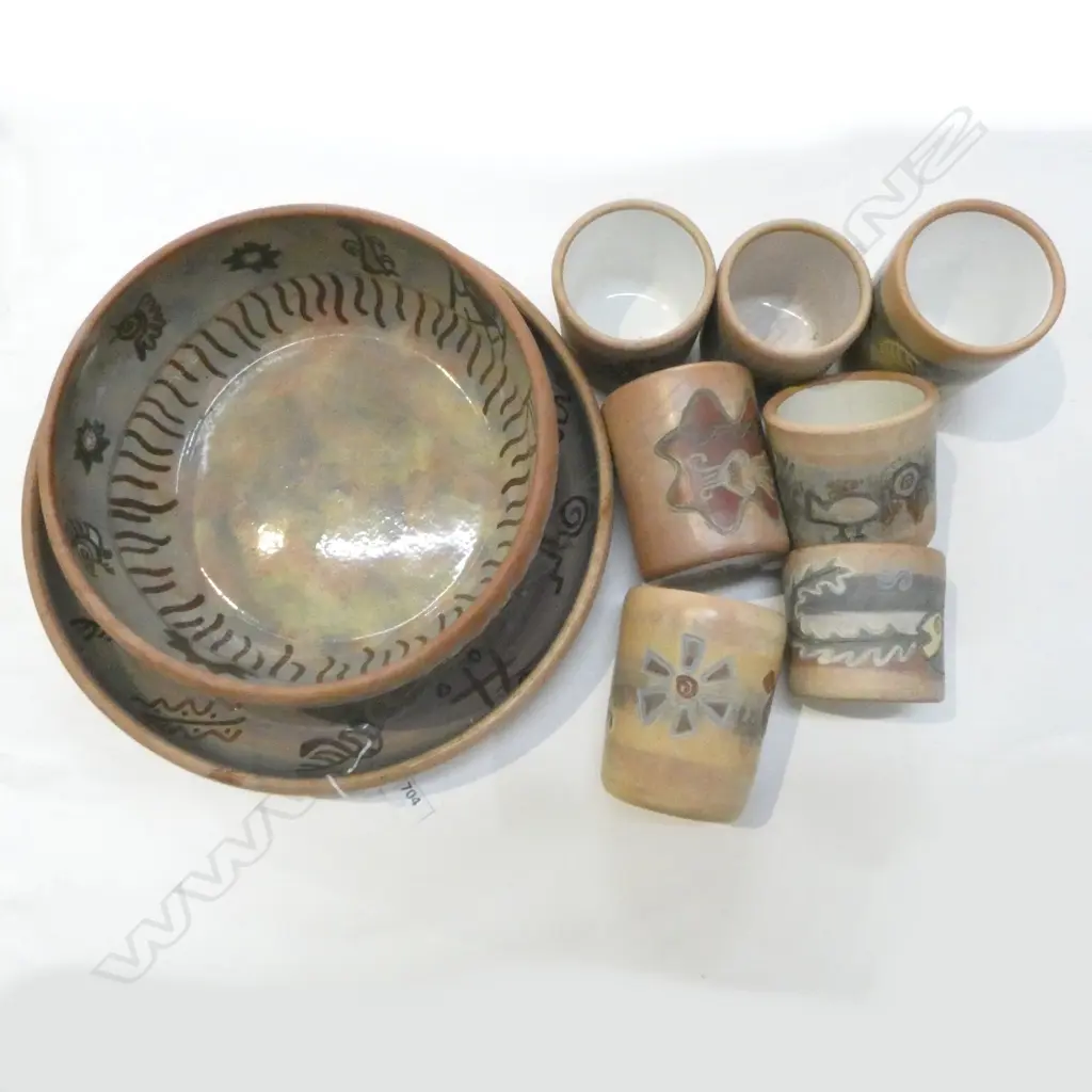 9 PCES. SEMINARIO URUBAMBA CUSCO PERU POTTERY Image 1++