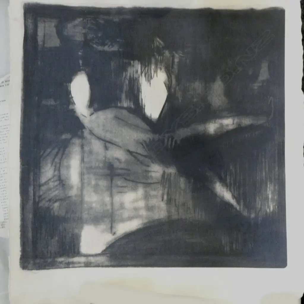 JOHN GRUENWALD, PRINT ON HANDCRAFTED PAPER, LOOSE, 590x450mm Image 1++
