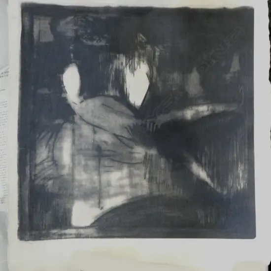 JOHN GRUENWALD, PRINT ON HANDCRAFTED PAPER, LOOSE, 590x450mm