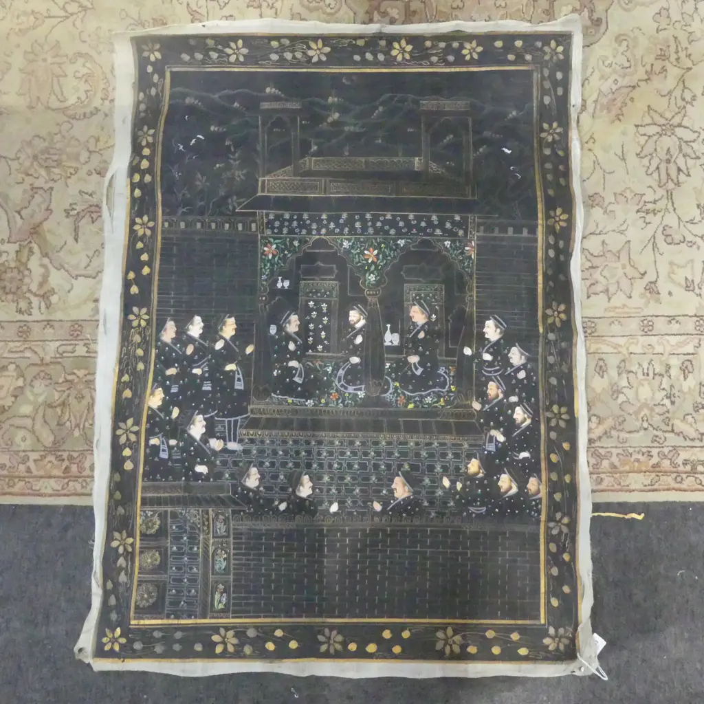 INDIAN ARTWORK ON FABRIC Image 1++