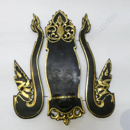 LACQUERED WALL HANGING SHRINE H.420mm