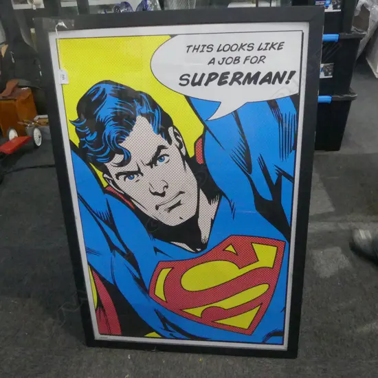 REPRODUCTION SUPERMAN COMIC PRINT 900x590mm