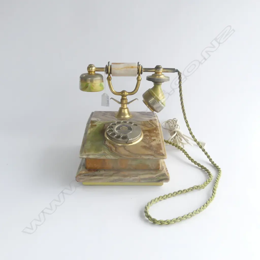 VINTAGE ONYX DIAL PHONE H.250mm Image 1++