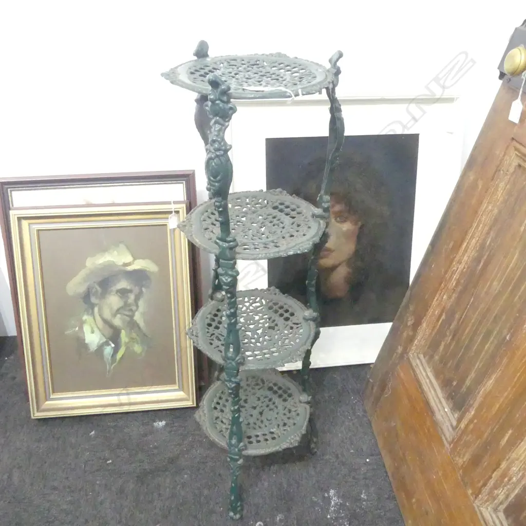 WROUGHT IRON PLANT STAND H.840mm Image 1++