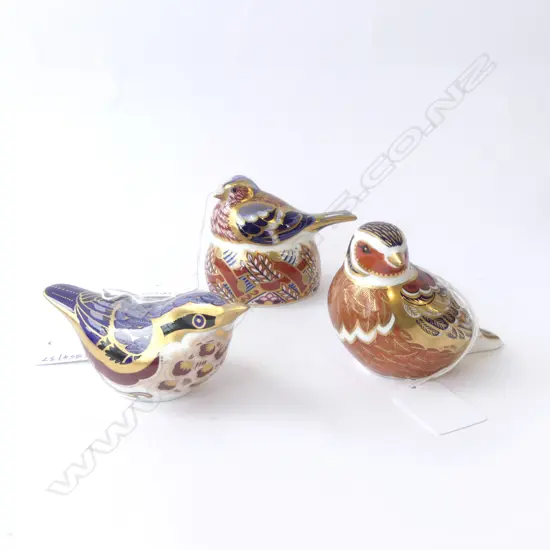 3RCD BIRD PAPERWEIGHTS H75MM