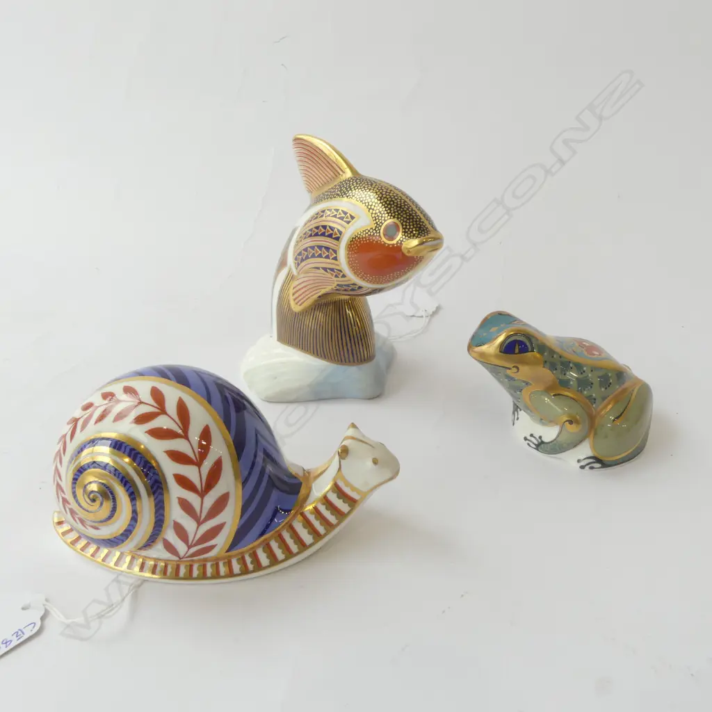 RCD FISH H120MM SNAIL  & FROG ORNS Image 1++