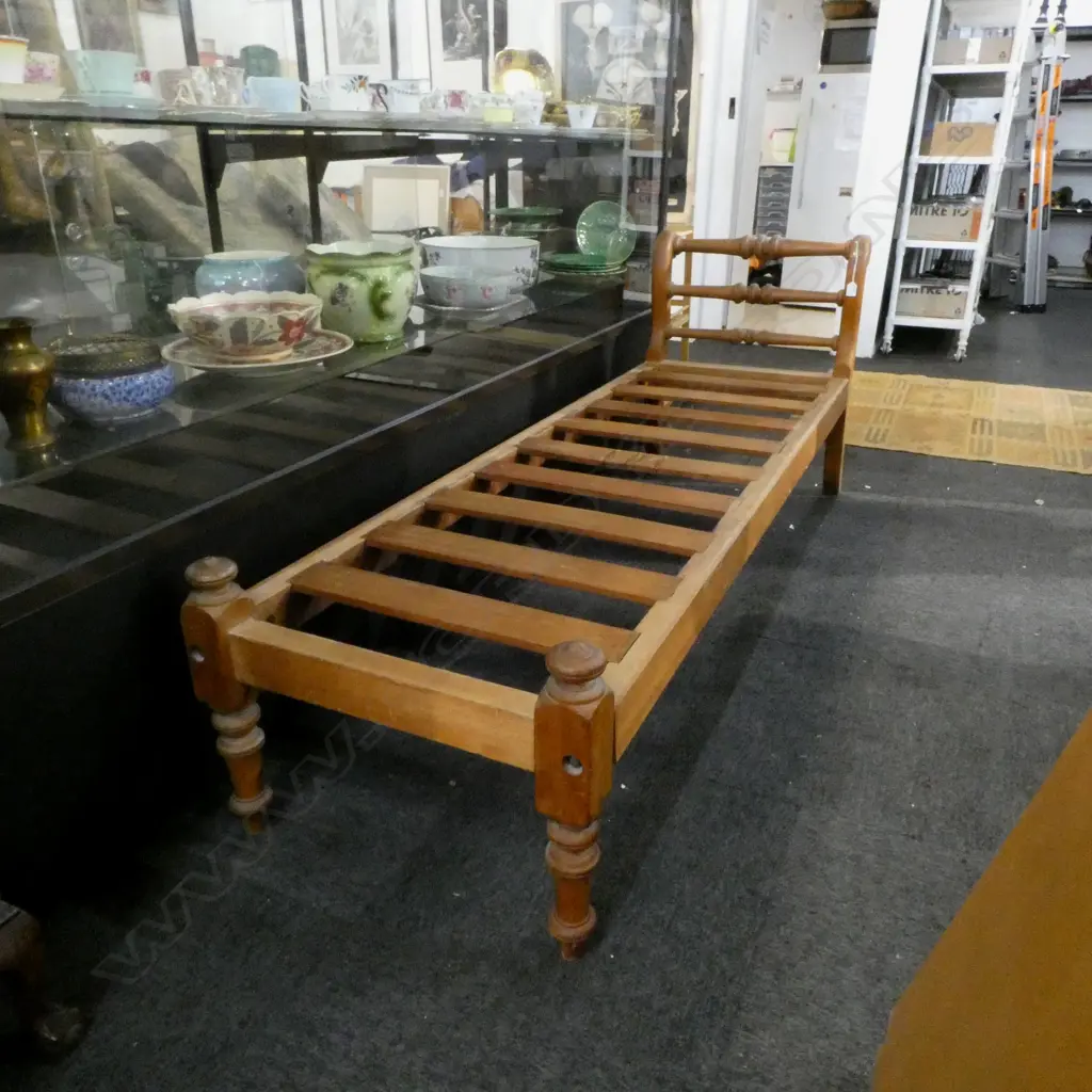 19thC COLONIAL NZ RIMU MINERS BENCH 1950x610x740mm Image 1++