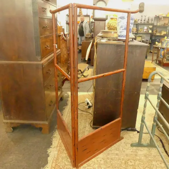 Japanese Iko room corner clothing rack (rectified photo) H.1470mm