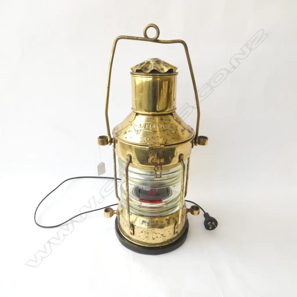 BRASS SHIPS LAMP 'ANKERLICHT' H.500mm Image 1++