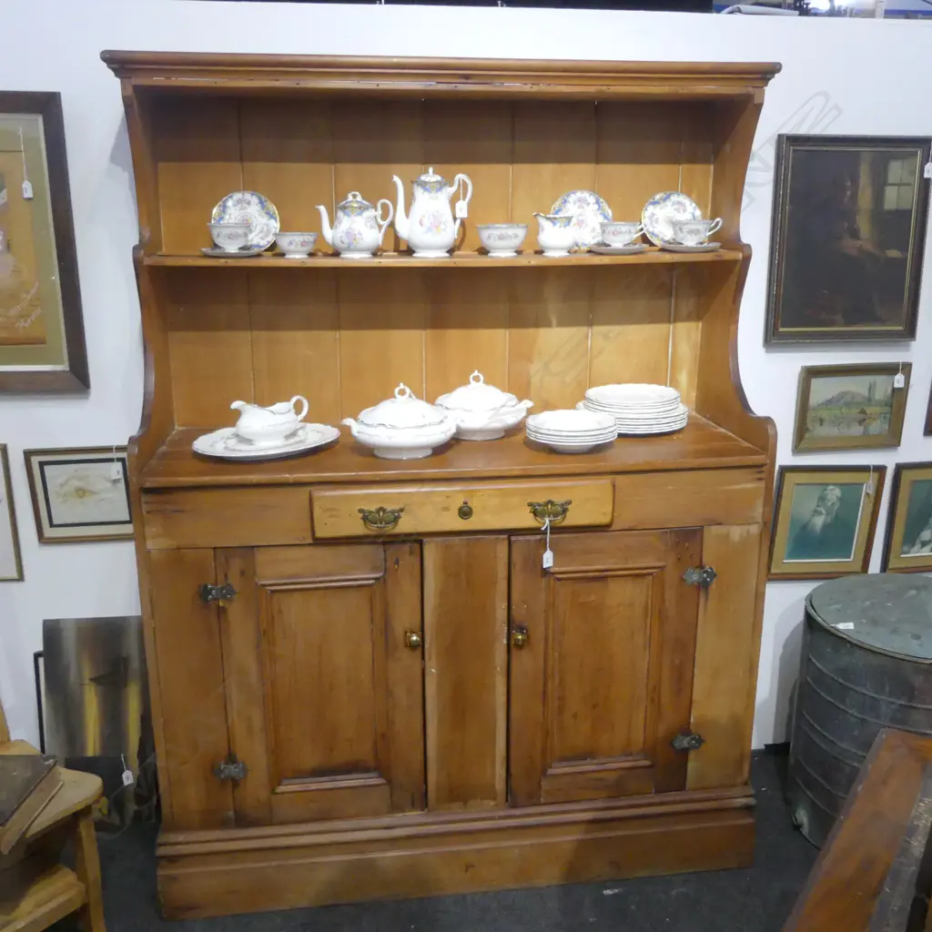 KAURI KITCHEN DRESSER 1360x490x1850mm (SOME WATER MARKS) Image 1++