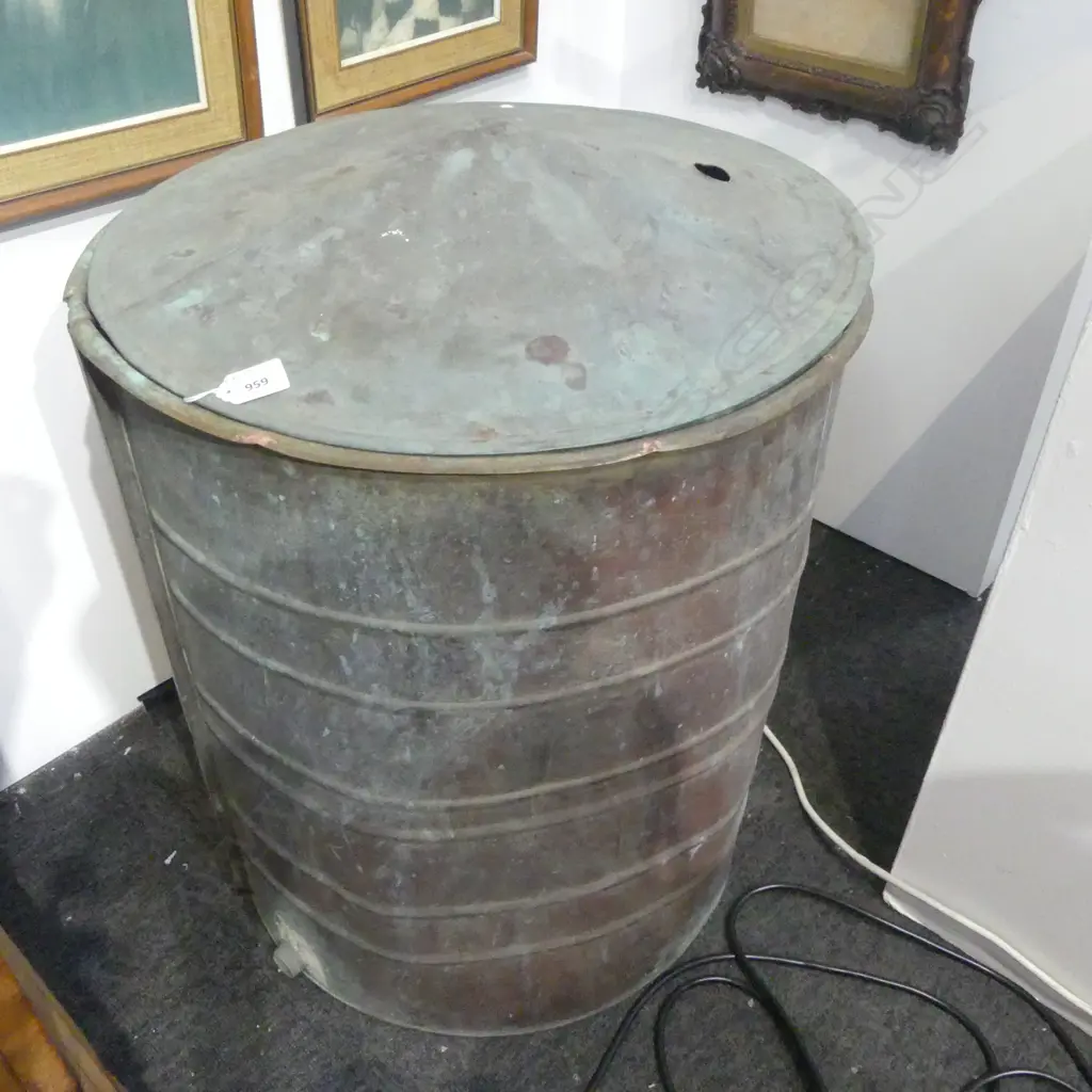 LARGE COPPER CISTERN H.620 Dia.510mm Image 1++