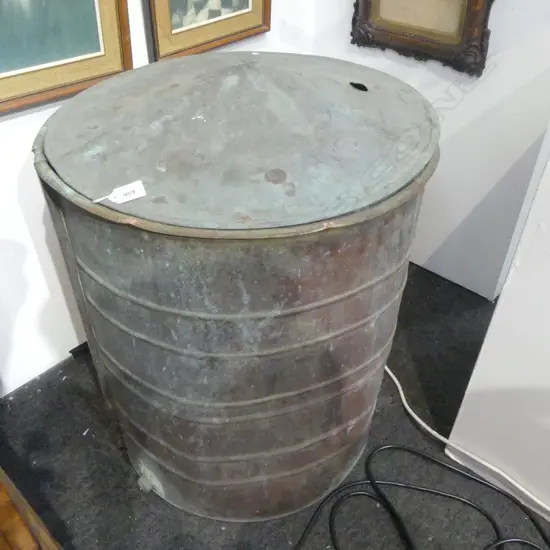 LARGE COPPER CISTERN H.620 Dia.510mm