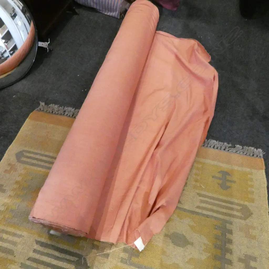 FABRIC BOLT; TUSCANNY TERRACOTTA, COTTON DRAPERY, 43 METERS Image 1++