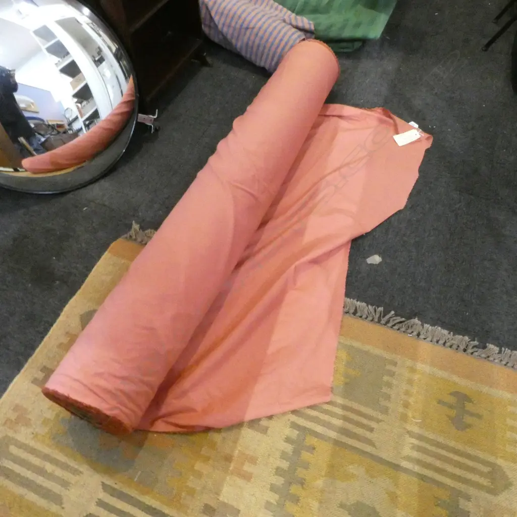 FABRIC BOLT; OLD BRICK, LINEN COTTON, 53 METERS Image 1++