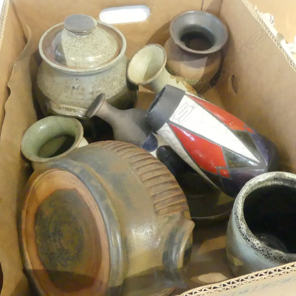 COLLECTION OF 10 PCS NZ STUDIO POTTERY Image 1++