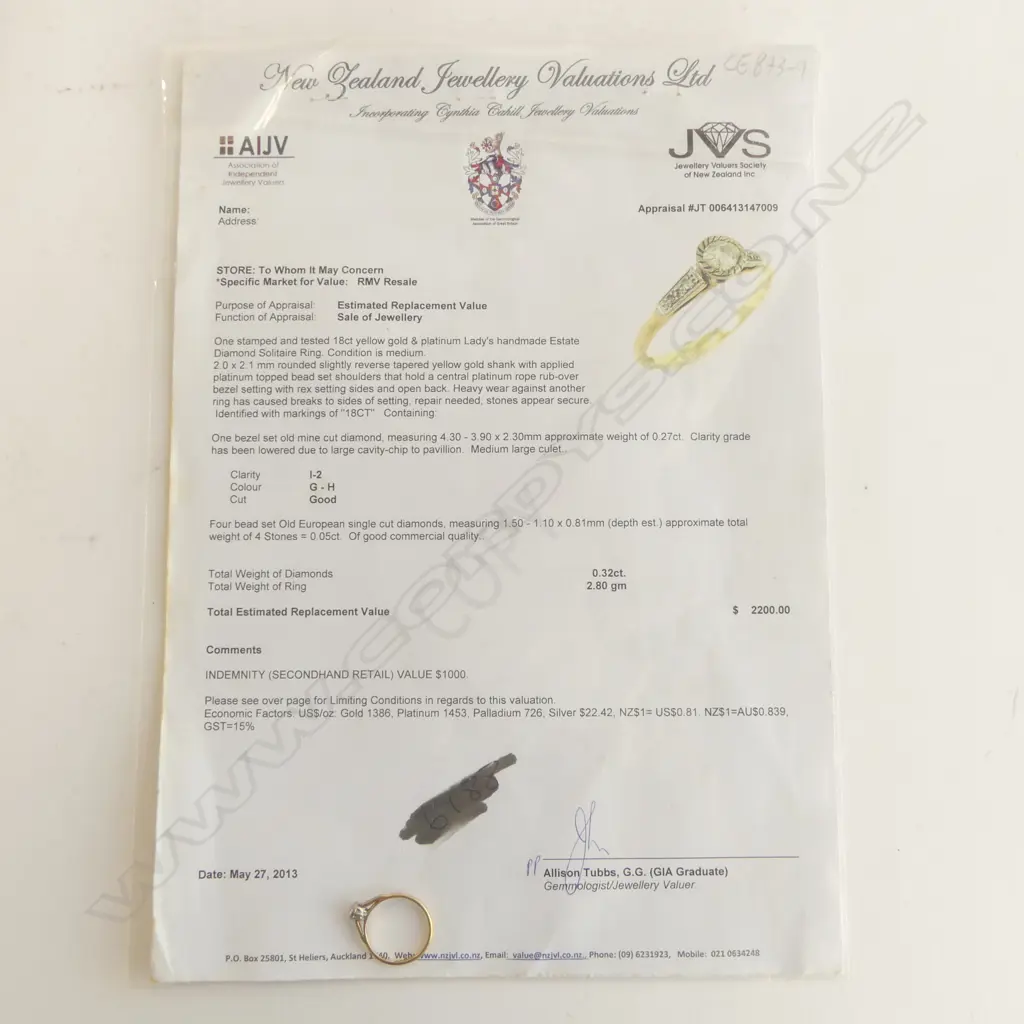 18CT GOLD & PLATINUM SOLITARE DIAMOND RING SIZE S FAULTS TO SETTING AND STONE Image 1++