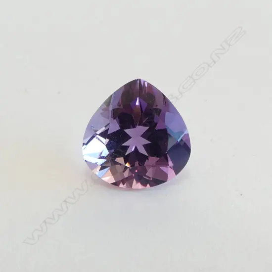 PEAR CUT LOOSE AMETHYST, 5.22ct, CERT