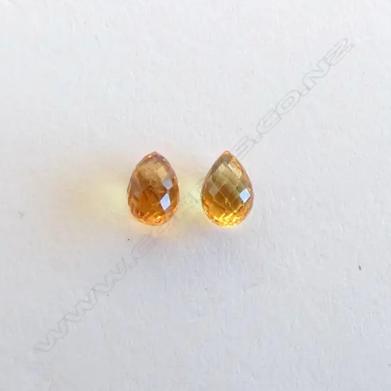 PR YELLOW SAPPHIRE BRIOLETTE CUT, 1.35ct. CERT