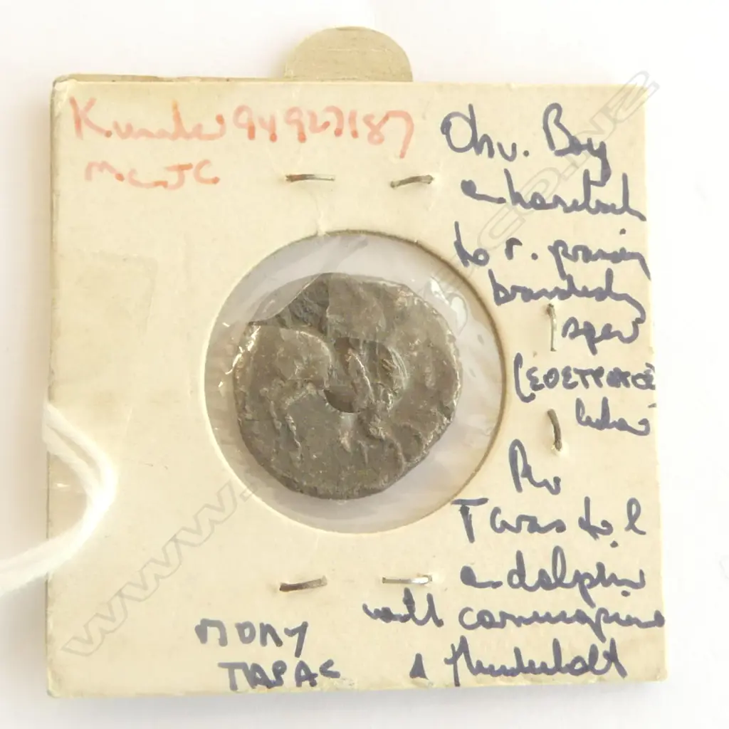 Calabria Tarentum AR Stater 280-272 BC. SILVER 5.685gm Image 1++