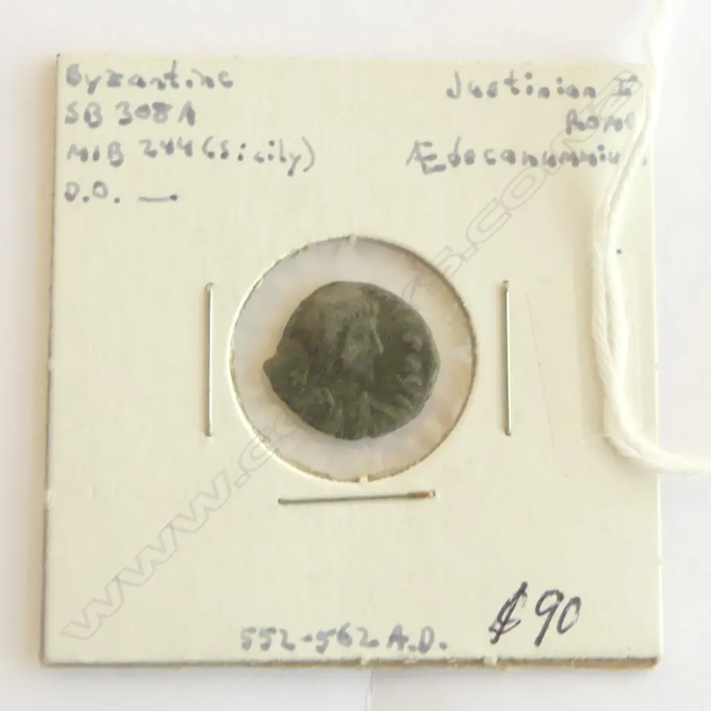 BYZANTINE JUSTINIAN I ROME AE DECANUMMIUM Image 1++