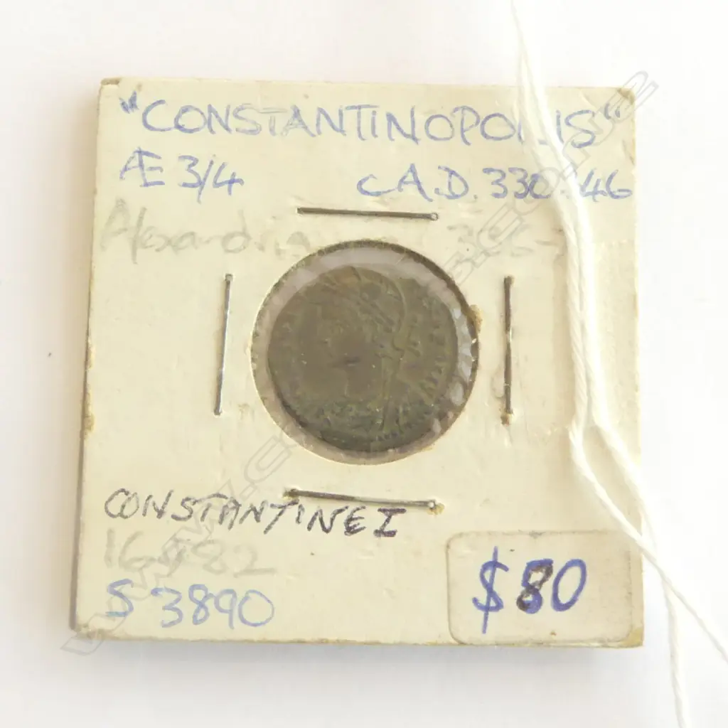 CONSTANINOPOLIS AE 3/4 A.D.330-346 Image 1++