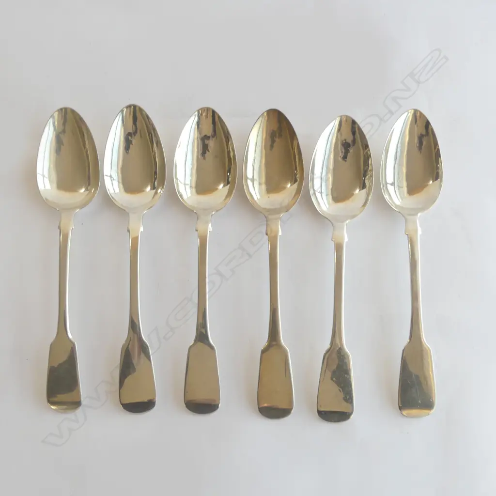 6 GEO S/SILVER TABLE SPOONS 441GMS Image 1++