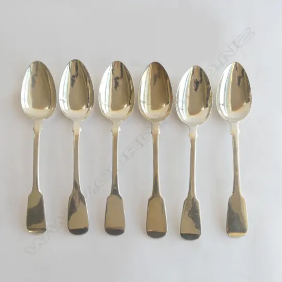 6 GEO S/SILVER TABLE SPOONS 441GMS