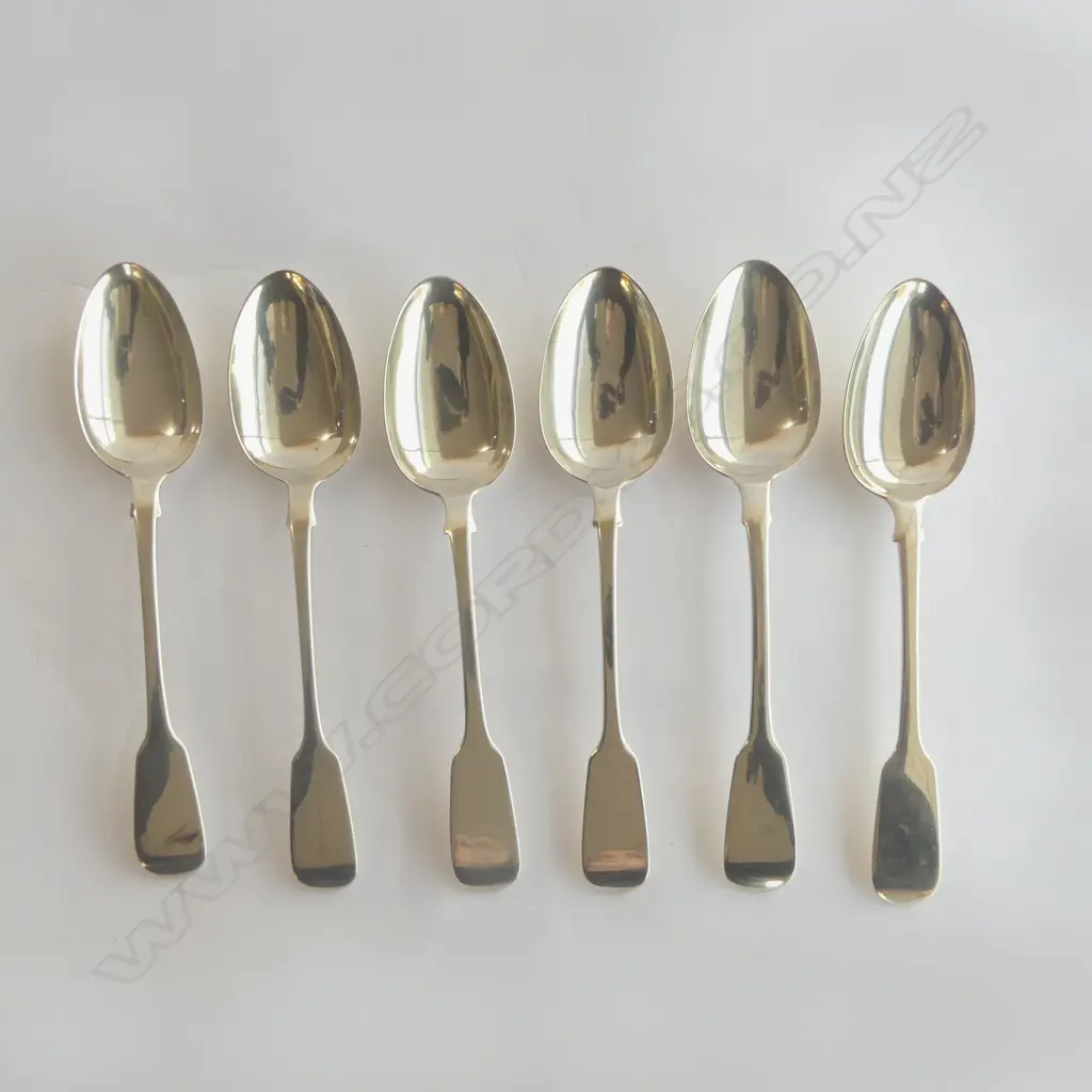 6 VICT S/SILVER TABLE SPOONS 403GMS Image 1++