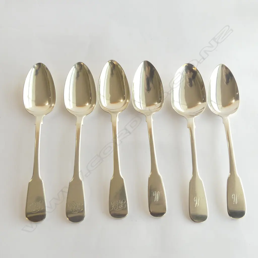 6GEO S/SILVER DESSERT SPOONS 237GMS Image 1++