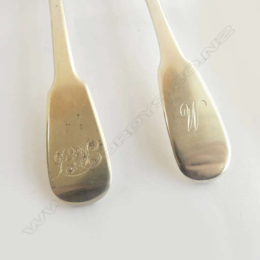 6GEO S/SILVER DESSERT SPOONS 237GMS Image 1++