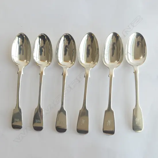6 VICT S/SILVER DESSERT SPOONS 266GMS