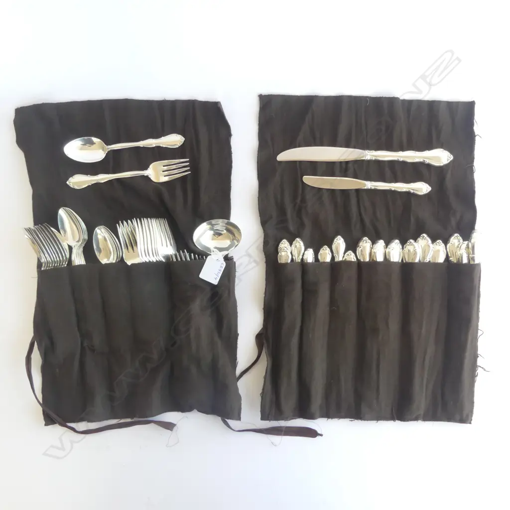 S/SILVER 10 PLACE SETTING  CUTLERY SET 1648GRMS NO INCLUDING KNIFE WEIGHT Image 1++